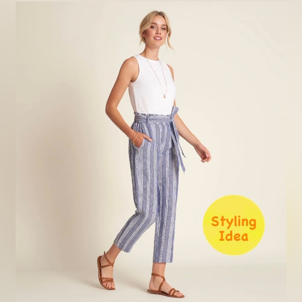 Universal Threads High Rise Pants Pinstripes